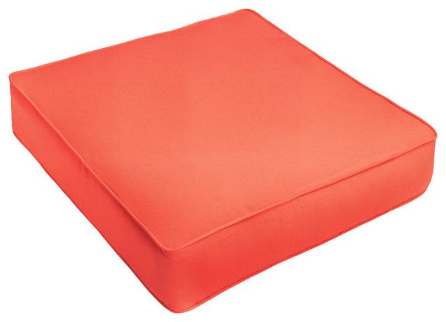 Sunbrella Melon Orange Outdoor Deep Seating, 22.5X22.5, 23X27 ... for