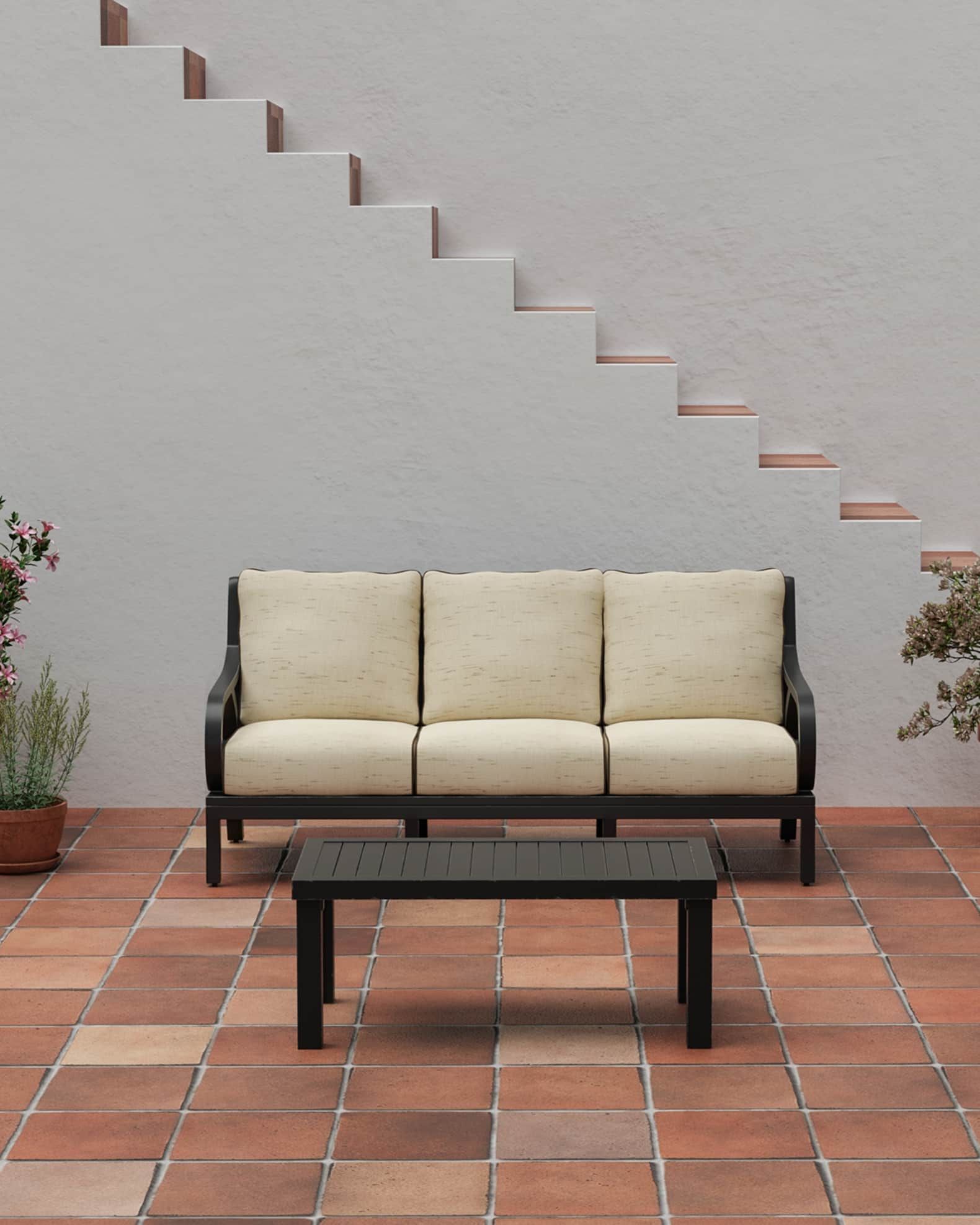 Sunset West Monterey Outdoor Sofa | Neiman Marcus pertaining to Unveiling the Secrets to Your Monterey Canvas Henna Sofa's Longevity Outdoors