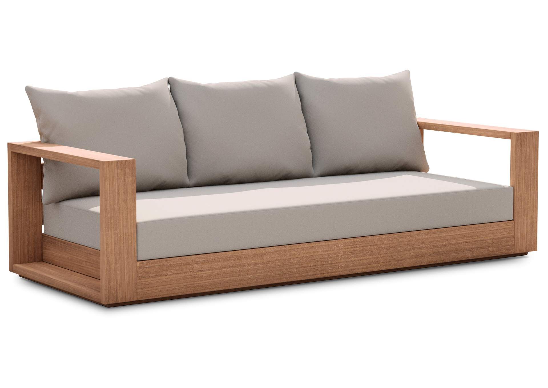 Tulum Grey Water Resistant Fabric Outdoor Sofa within A Closer Look at the Water-Resistant Fabric of the Benzara BM287723 Sofa