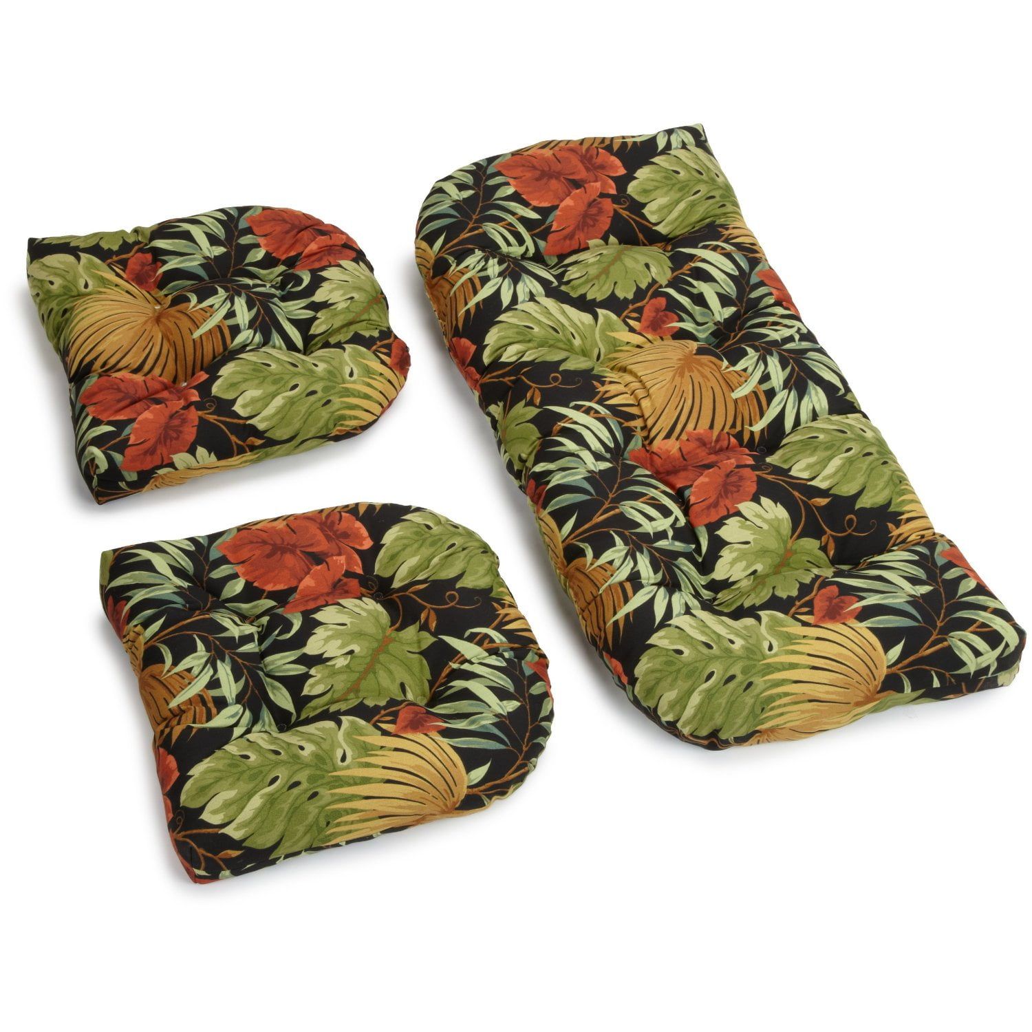 Transform Your Settee with the Jungle-Inspired U-Shaped Cushion Set