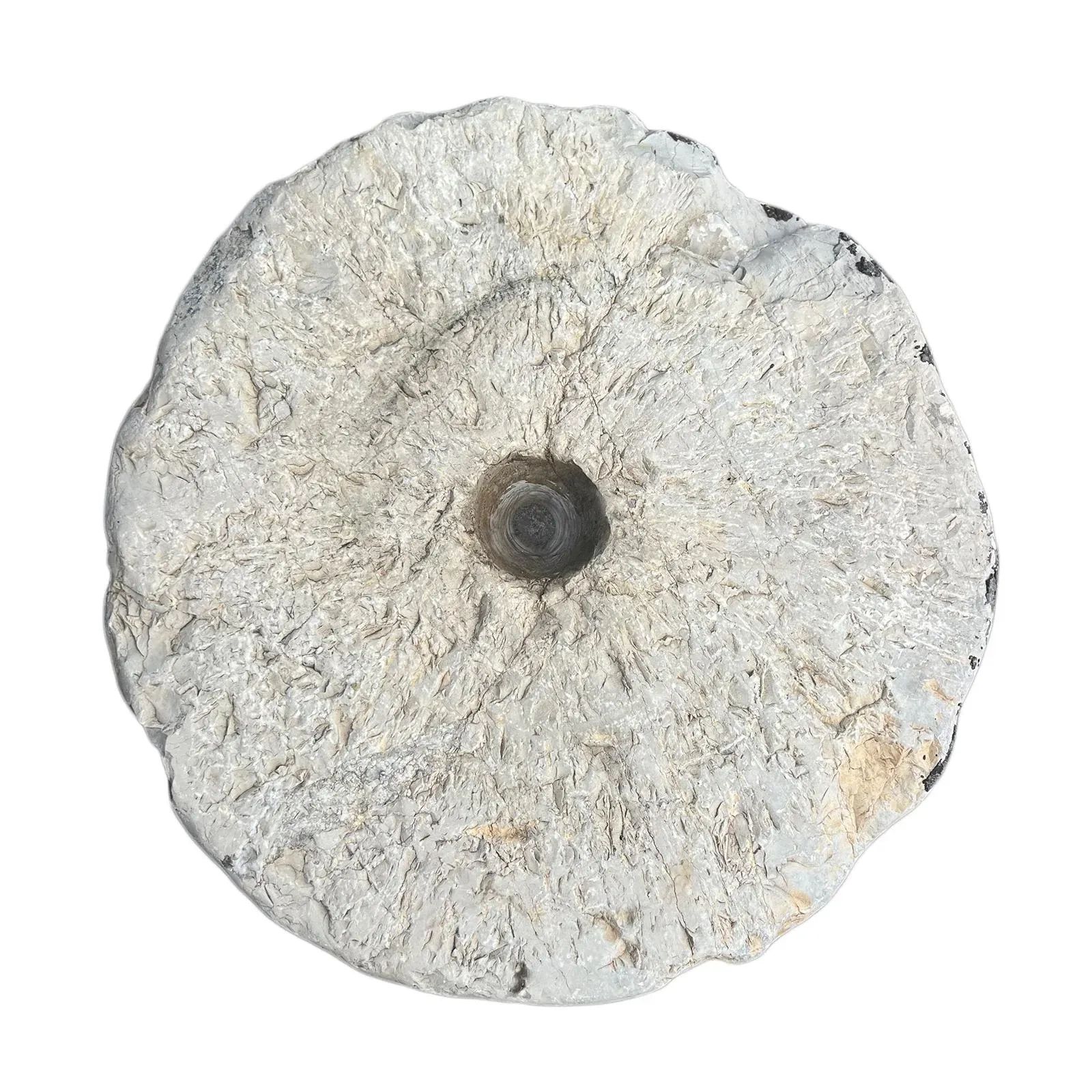 Vintage Mongolian Stone Field Roller | Chairish intended for