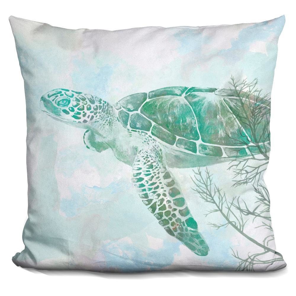 Watercolor Sea Turtle Ii Pillow | Sea Turtle Throw Pillow, Watercolor ... regarding Why the Aqua Turtle Pillow is a Perfect Summer Accent Piece