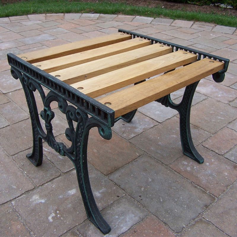 Wooden Outdoor End Table, Grey ~ End Tables intended for