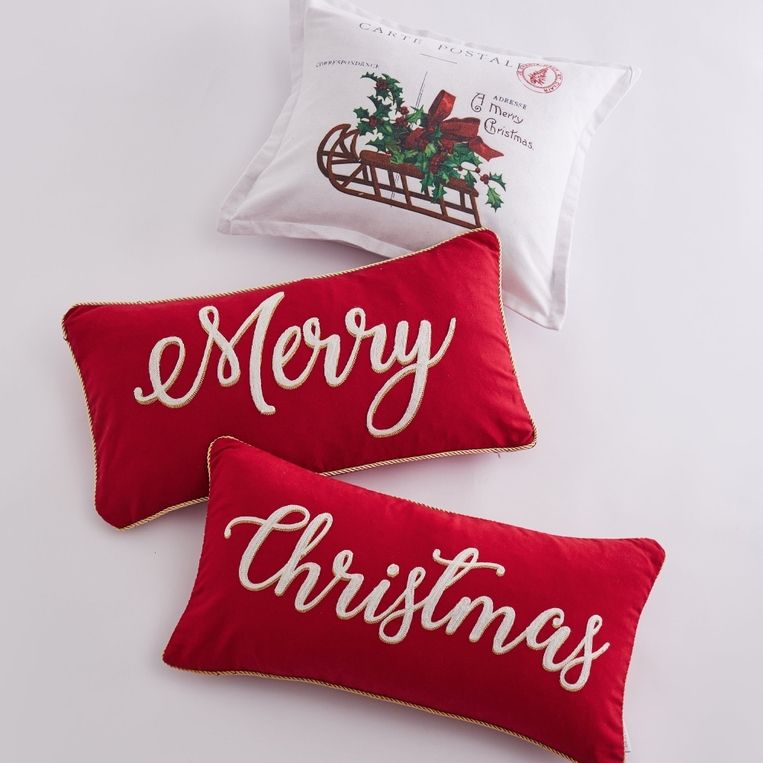 Yuletide Merry Pillow – Village Home &amp;Amp; Living intended for