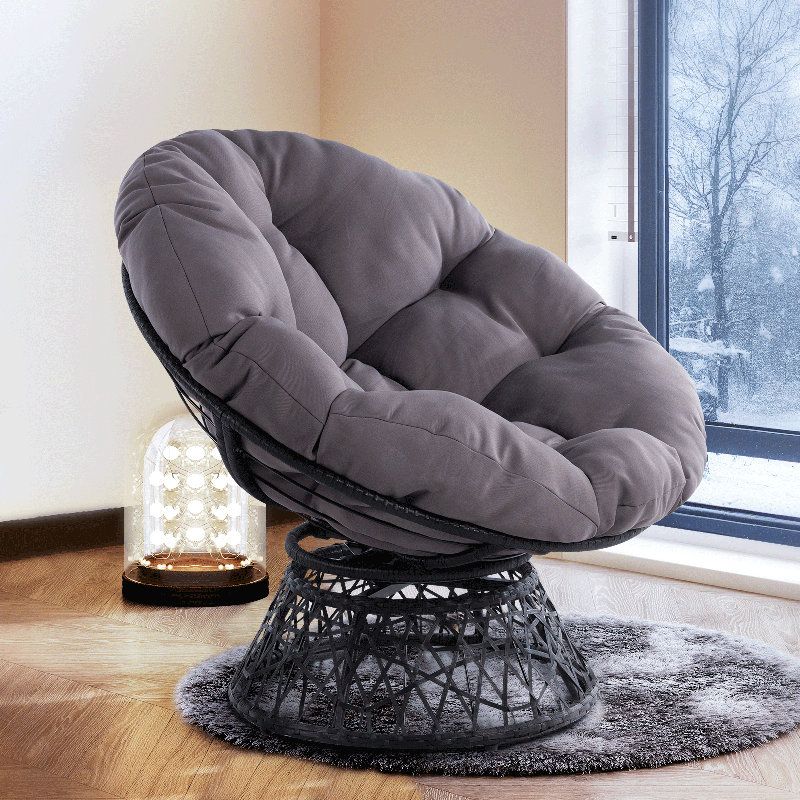 Bayou Breeze Ariyelle Swivel Papasan Accent Chair With Extra Thick ... in