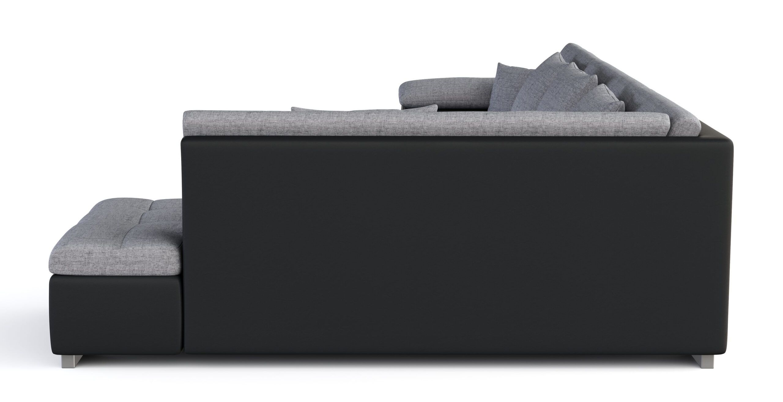 Corner Sofa Aria Left Grey/Black | Online Shop Gonser - Sicher ... regarding Expert Tips for Maintaining the Beauty of Your Aria Sofa Grey