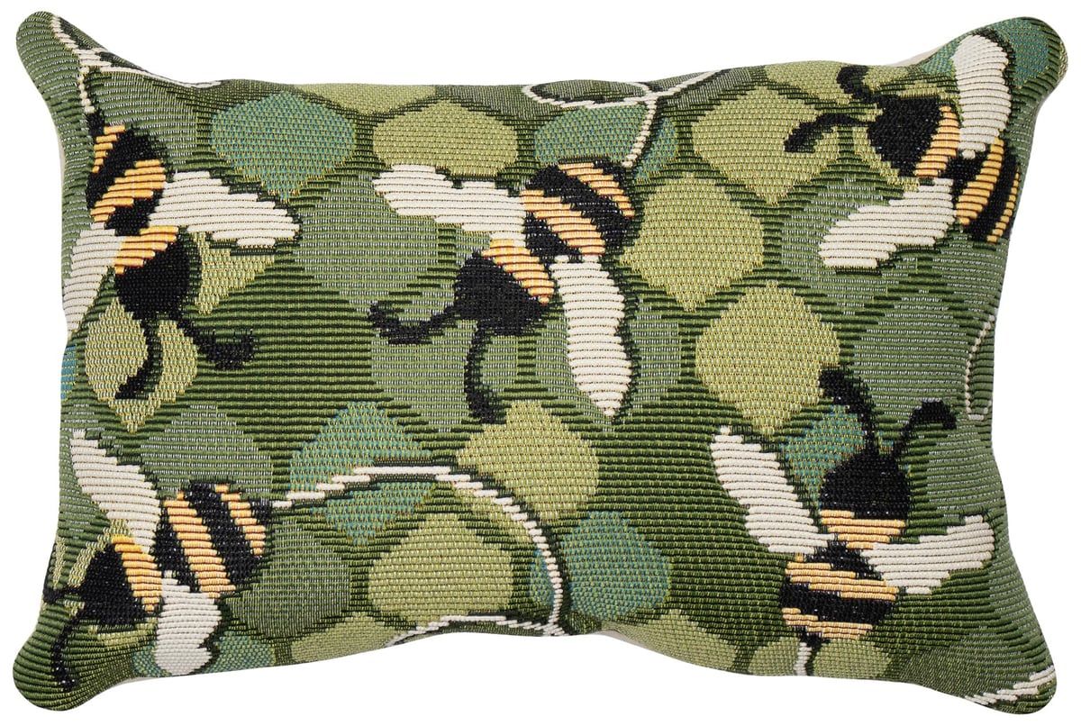 Liora Manne Marina Pillow Bee Free Animals / Animal Skins Pillow | Rugs ... intended for Transform Your Space with the Marina Safari 18" Square Pillow in a Refreshing Green