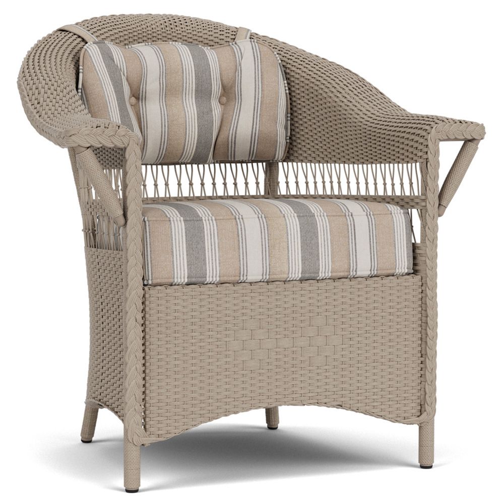 Lloyd Flanders Nantucket Wicker Dining Chair | 51001 intended for