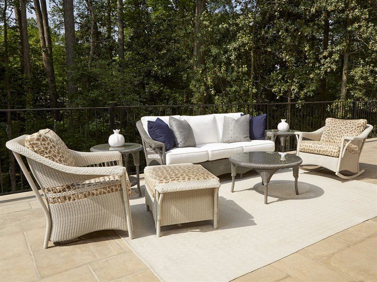 Lloyd Flanders Nantucket Wicker Outdoor Lounge Set | Nantucktlngset regarding
