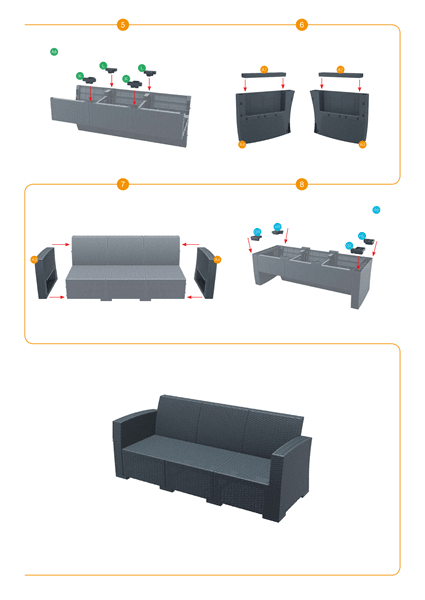 Monaco Resin Sofa - Siesta Exclusive - Roadshop with Making the Most of Your Space with the Monaco Resin Patio Sofa Dark Gray