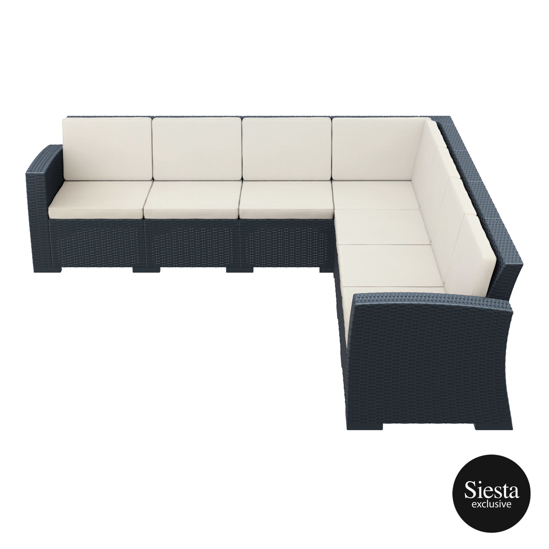 Resin-Rattan-Monaco-Corner-4×3-Sofa-Darkgrey-Side-1.Jpg – Outdoor ... within Making the Most of Your Space with the Monaco Resin Patio Sofa Dark Gray