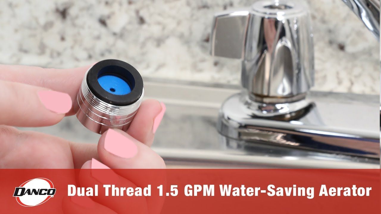 1.5 Gpm Dual Thread Water-Saving Aerator In Chrome - Youtube regarding Install Water-Saving Aerator In Faucet