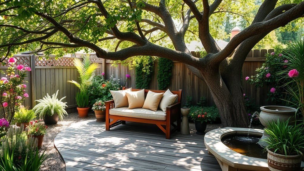 14 Backyard Corner Seating Ideas For Relaxation - Lush Backyard for Creating comfortable seating arrangements for backyard entertaining