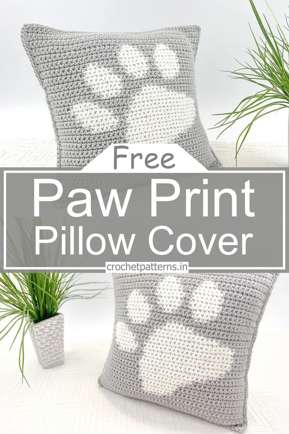 14 Crochet Paw Print Patterns For Animal Inspired Accessories throughout The science behind Frontporch Paw Prints pillow construction