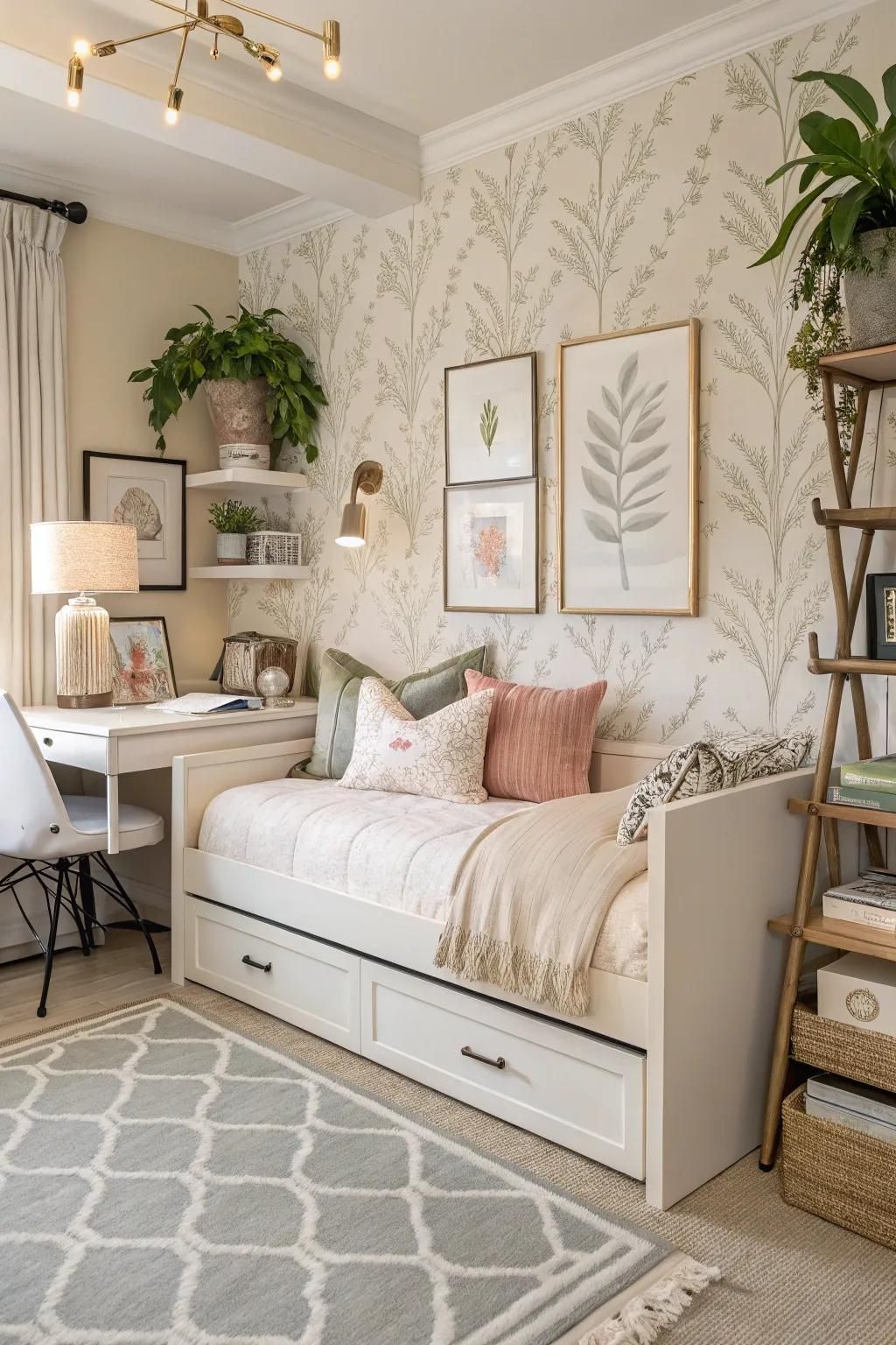15+ Inspiring Daybed Office Guest Room Ideas intended for Cover Only