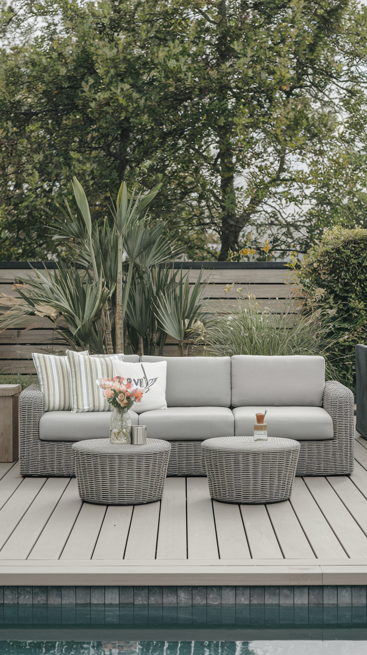 20 Outdoor Sofa Ideas For Modern Lounge Areas And Space-Saving Patios throughout Kuna Outdoor Sofa White