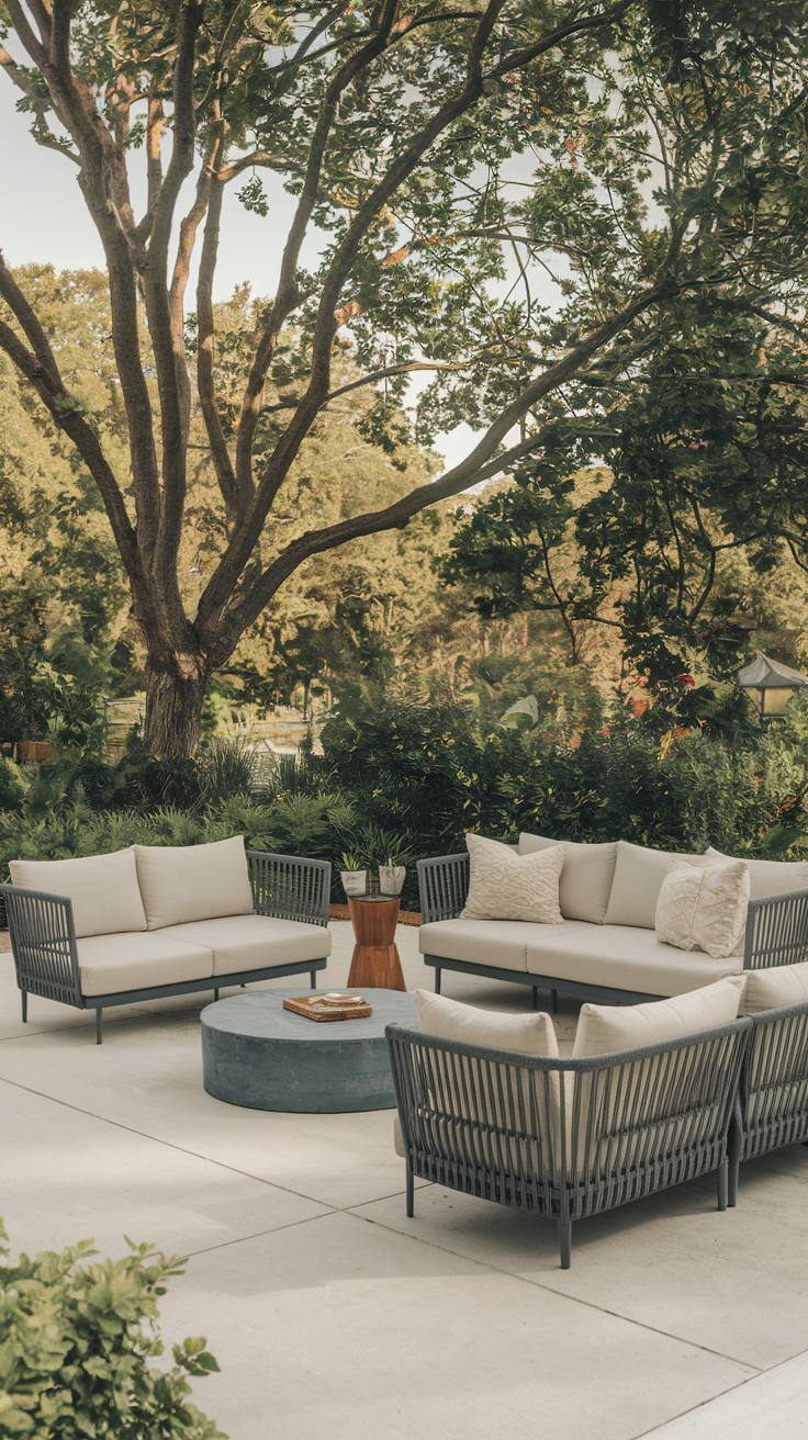 20 Outdoor Sofa Ideas For Modern Lounge Areas And Space-Saving Patios with Kuna Outdoor Sofa White