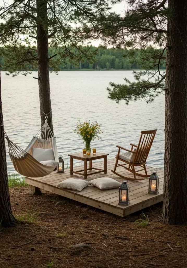 25+ Cozy Outdoor Living Space Ideas For Lake Houses To Maximize Comfort ... for Maximizing comfort and style in outdoor living spaces