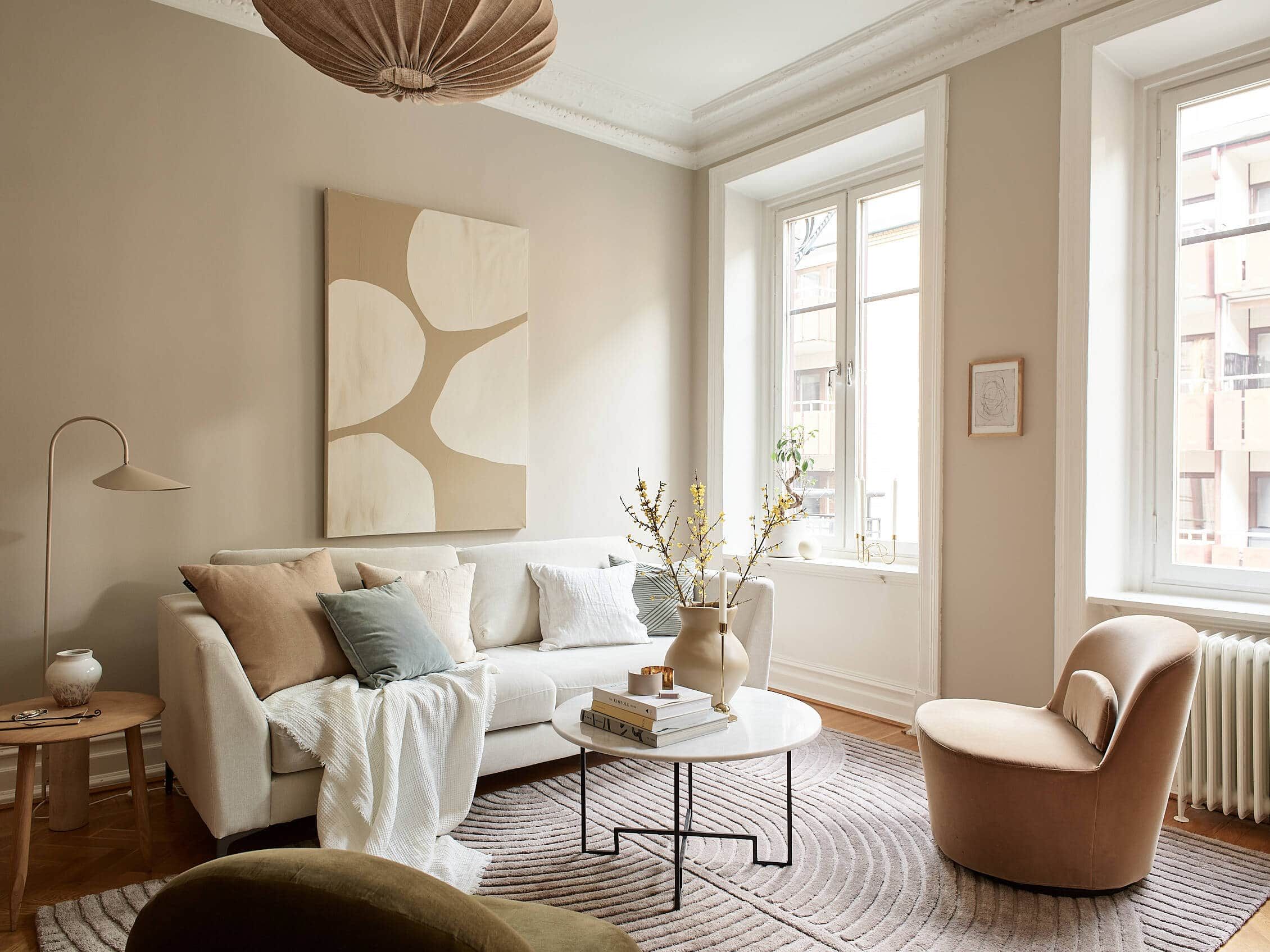 27 Inspiring Living Rooms With Beige Walls - Coco Lapine Designcoco ... with Beige Interior Design Trends You Need to Know About