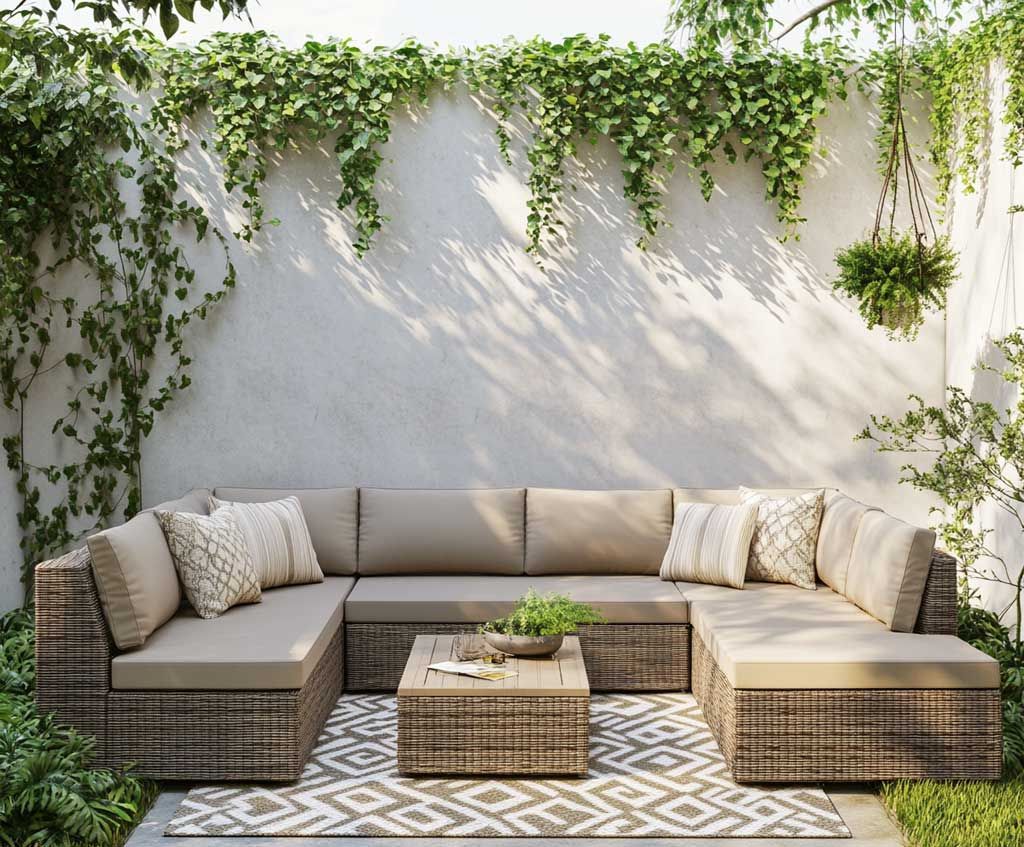 Maximizing small patios with clever sectional furniture solutions