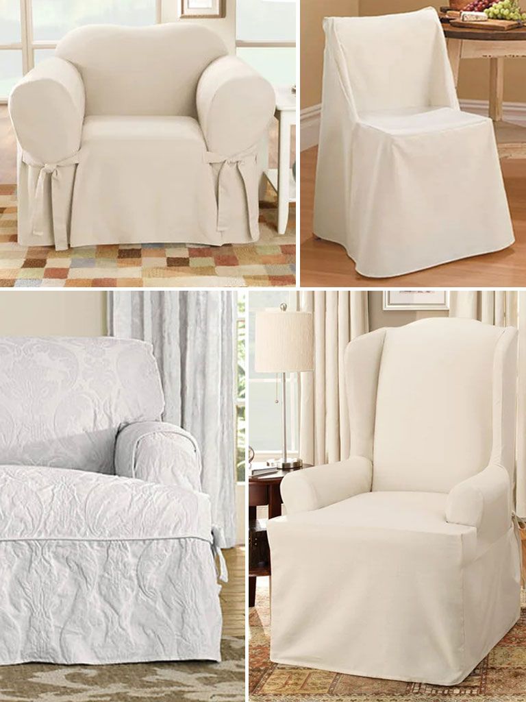 A Buyer’s Guide To Ready-Made Slipcovers pertaining to Pipe Trim Medium 24X26X6 Deep Seat Back Cushion Slip Cover Set Ad105
