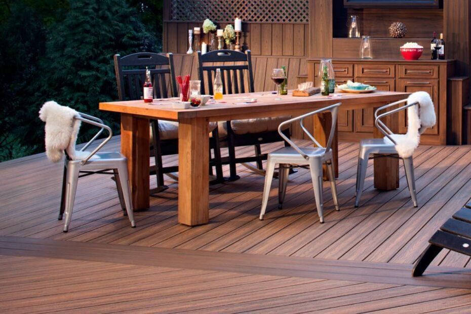 A Complete Guide To Outdoor Flooring - Pros &amp; Cons throughout The science behind weather-resistant materials for year-round outdoor seating