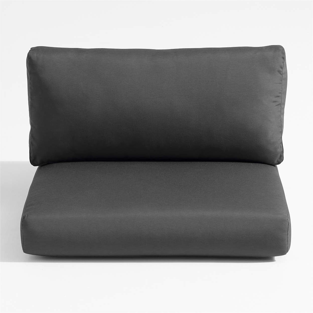Abaco Charcoal Grey Sunbrella Outdoor Left/Right-Arm Chair Cushions ... throughout Understanding the Appeal of Charcoal Outdoor Cushions for Year-Round Comfort