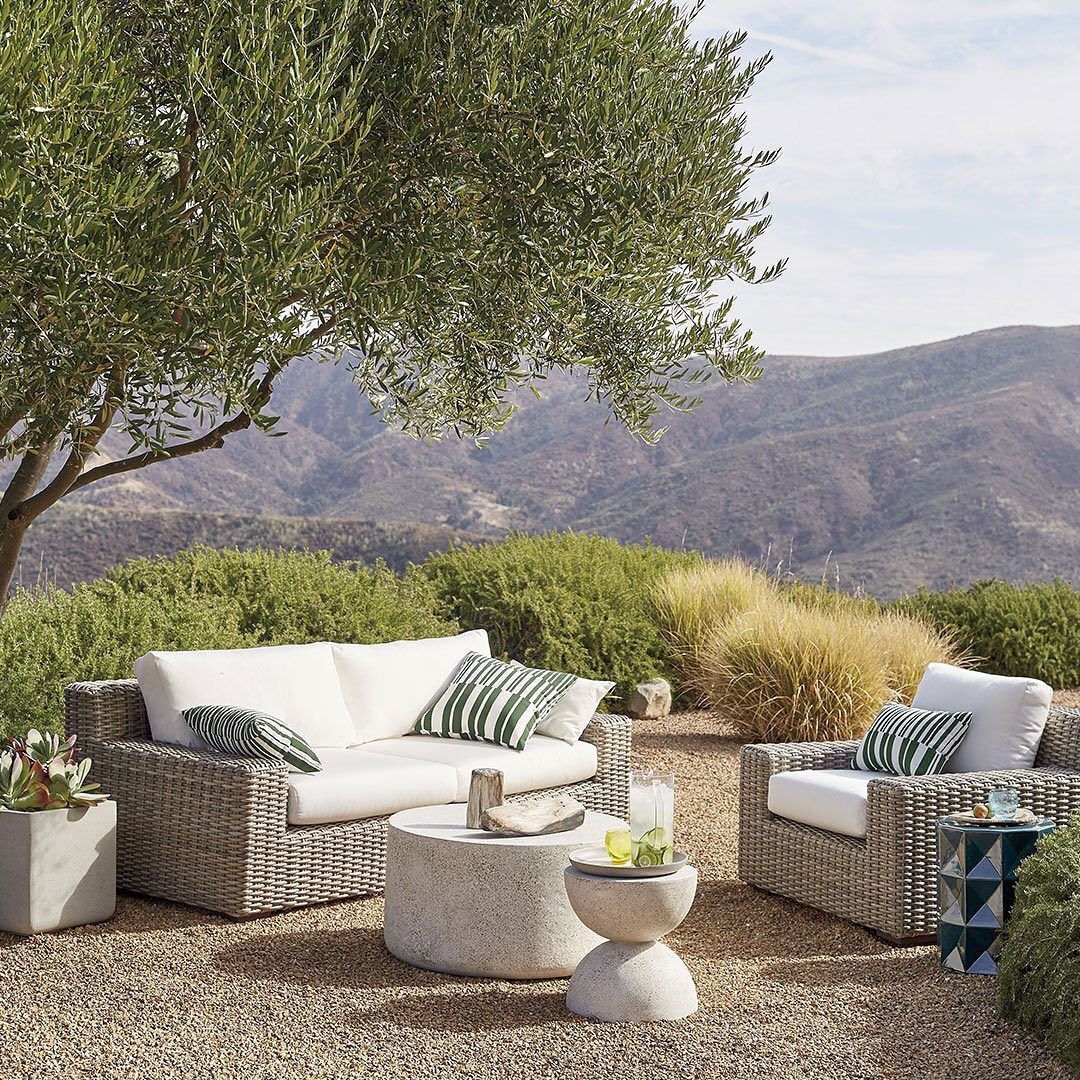 Abaco Soot Grey Sunbrella Outdoor Sofa Cushions | Crate &amp; Barrel with regard to Creating Lasting Comfort and Elegance with Sunbrella Namibia Gray Cushions