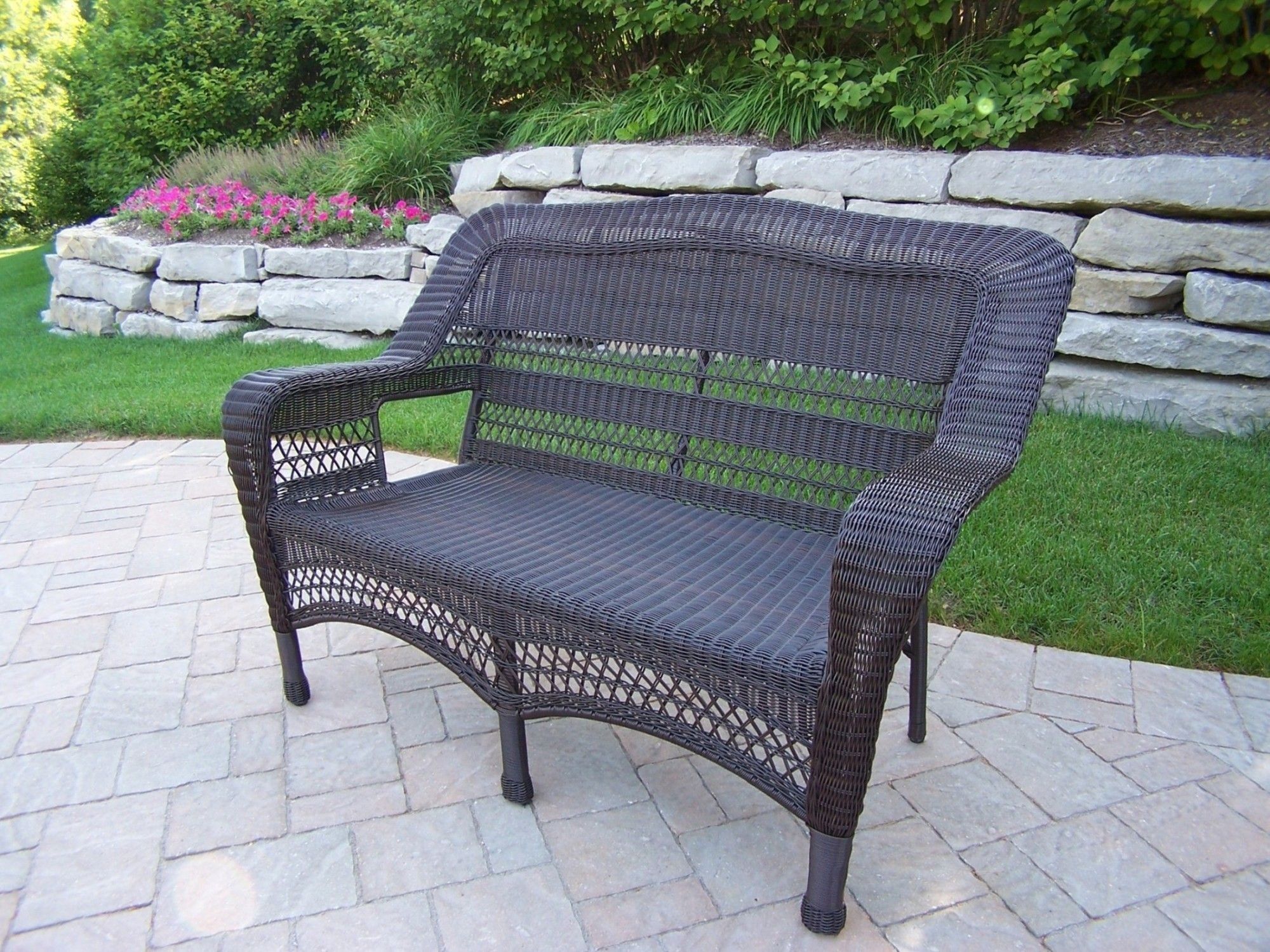 Aluminum Wicker Patio Furniture - Ideas On Foter with regard to Argento Sofa, Resin Wicker, Aluminum Legs, Ice Blue Polyester Cushion