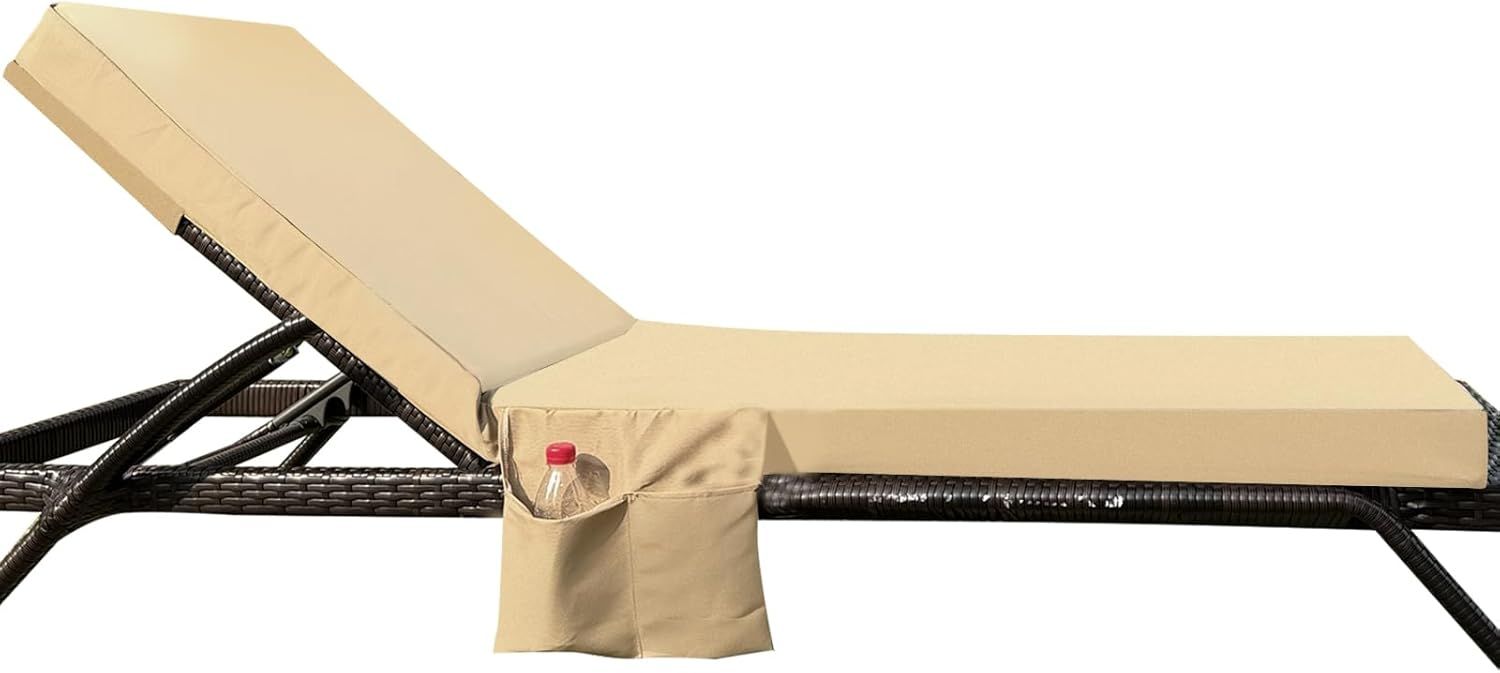 Amazon.com: 72 X 21 X 3 Inch Outdoor Chaise Lounge Cushion Covers(Not ... regarding The science behind slip cover materials for outdoor furniture