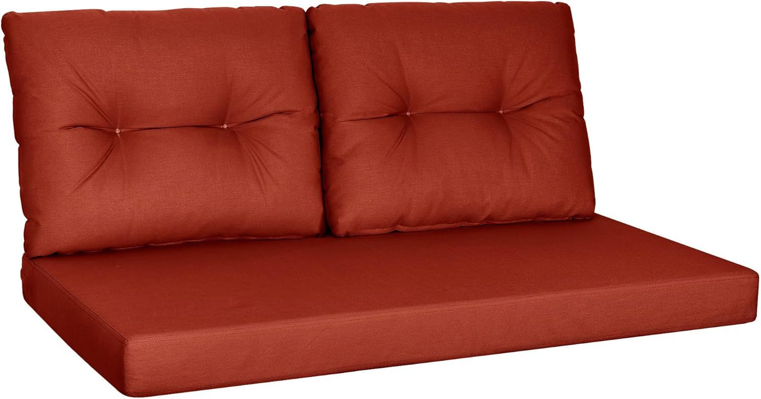 Amazon.com : Yefu Outdoor Loveseat Furniture Cushion, 48 X 24 Inch ... regarding Finding Your Perfect Outdoor Hue Exploring the Appeal of Red Loveseat Cushions