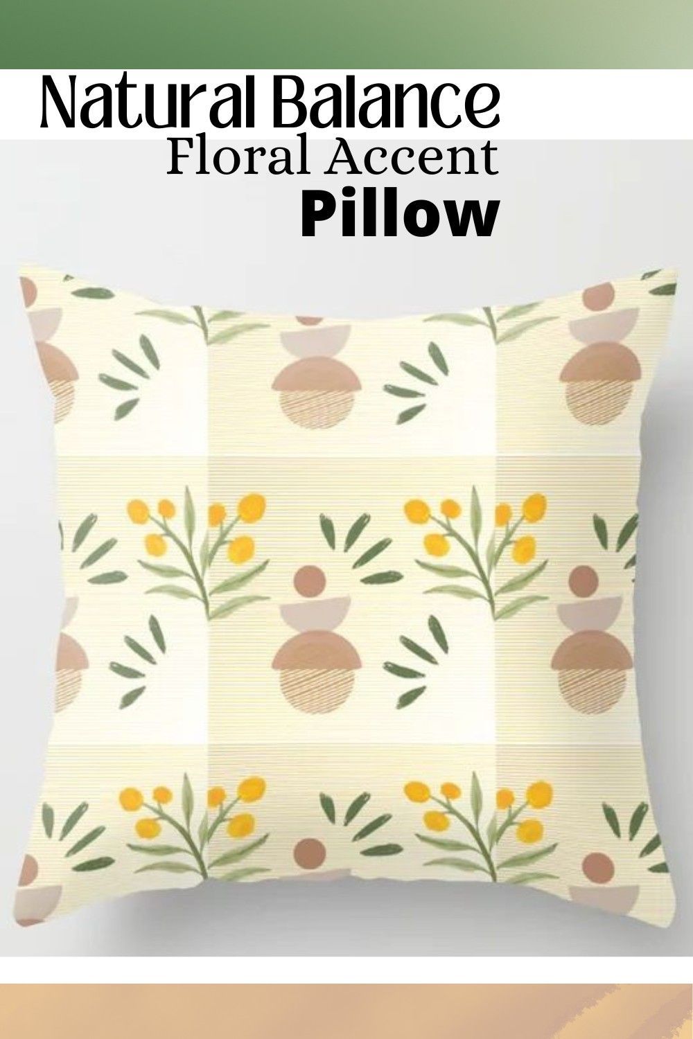 Balance Floral Throw Pillow | Floral Throw Pillows, Flower Throw ... regarding Creating Visual Balance with Pair Sets of Decorative Pillows