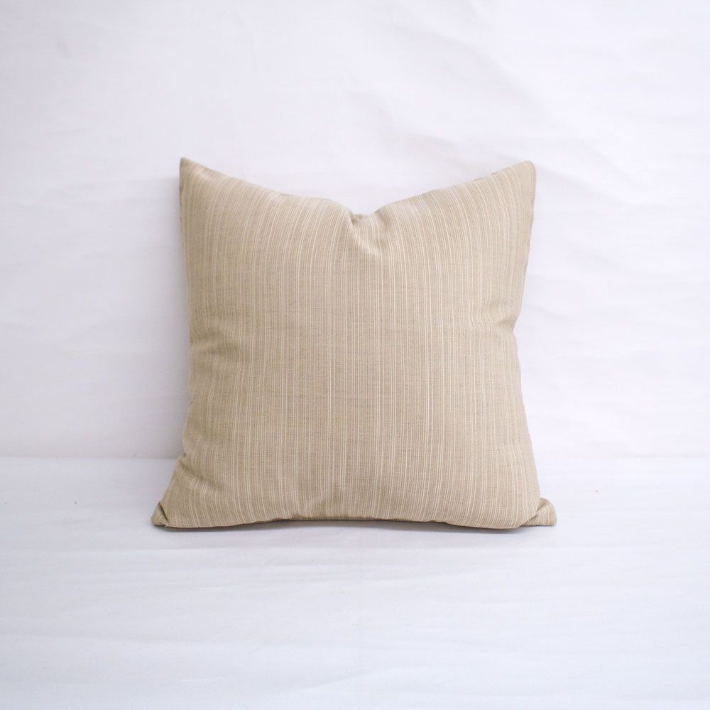 Buy Indoor/Outdoor Sunbrella Dupione Sand - 20X20 Vertical Stripes ... within Sunbrella Dupione Sand Outdoor Pillows, Set Of 2, 13X20