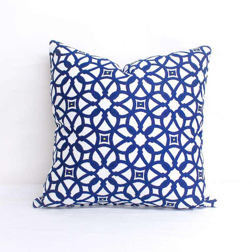 Buy Indoor Sunbrella Luxe Indigo - 20X20 Vertical Stripes Throw Pillow regarding Elevating Your Decor with the 20x20 Noble Indigo Pillow