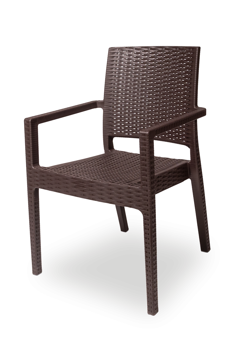 Buy Terrano Brown Garden Chair – Modern, Stackable &amp; Weather-Resistant ... with The science behind weather-resistant materials for year-round outdoor seating