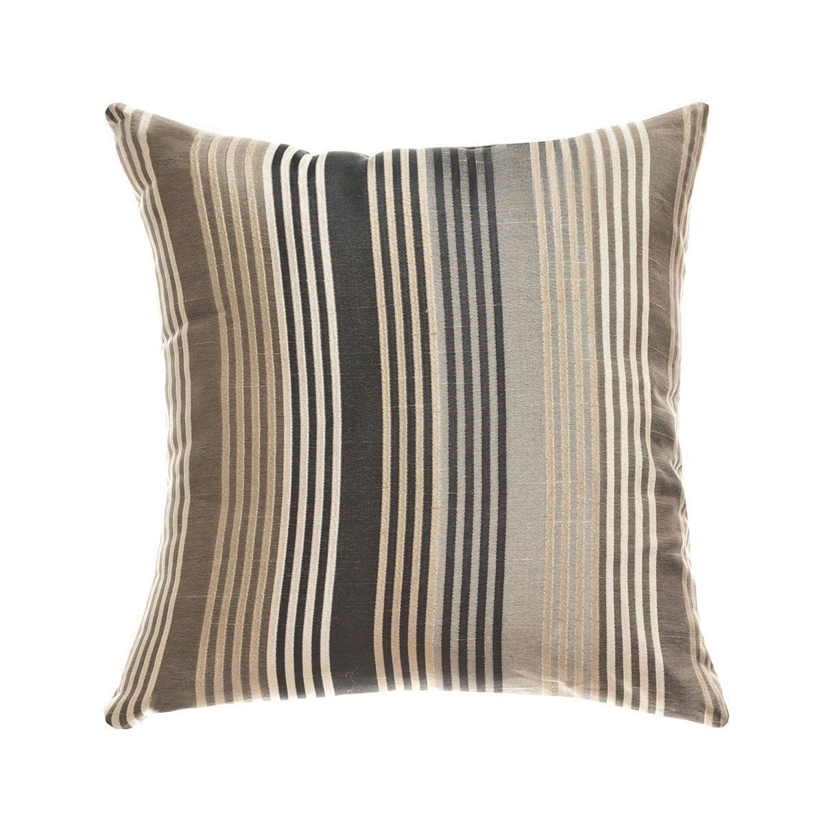 Cavalli Stripe 20″ X 20″ Accent Pillow | Shopsoftline intended for Design features that make luxury stripe pewter pillows stand out