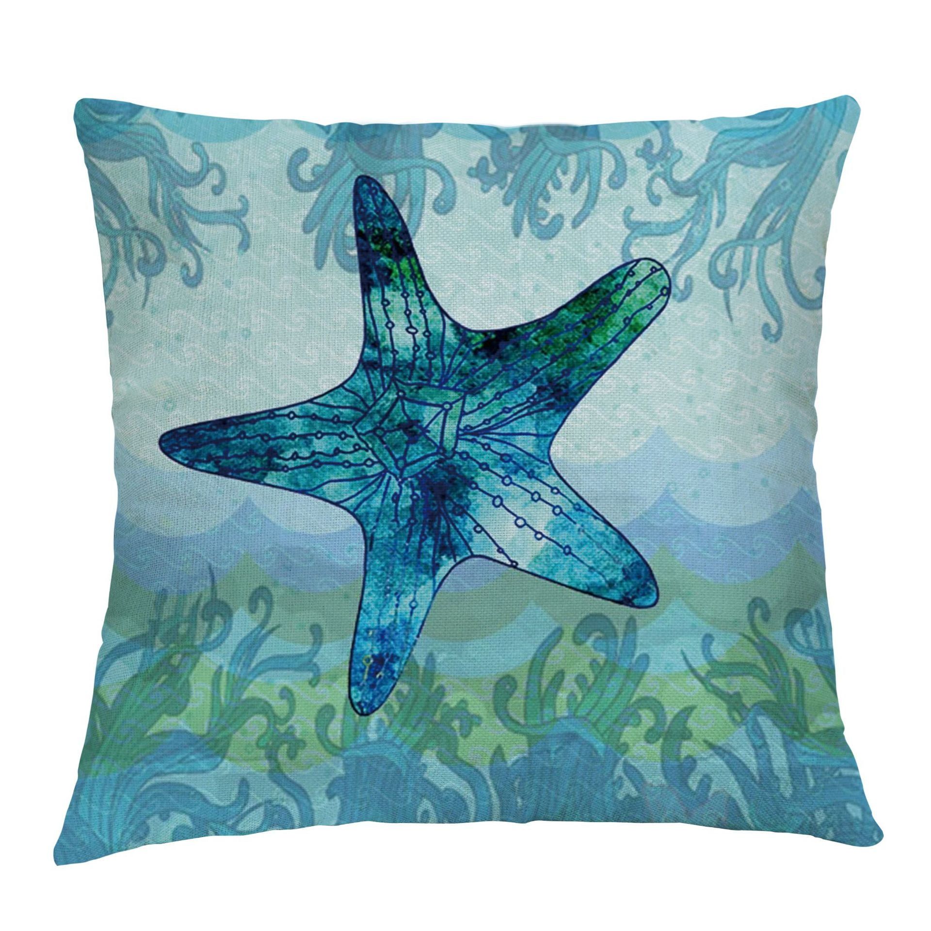 Coastal Decor Nautical Theme Throw Pillow Covers 18X18Inch,Outdoor ... regarding How to Choose the Perfect Aquatic-Themed Decorative Pillow