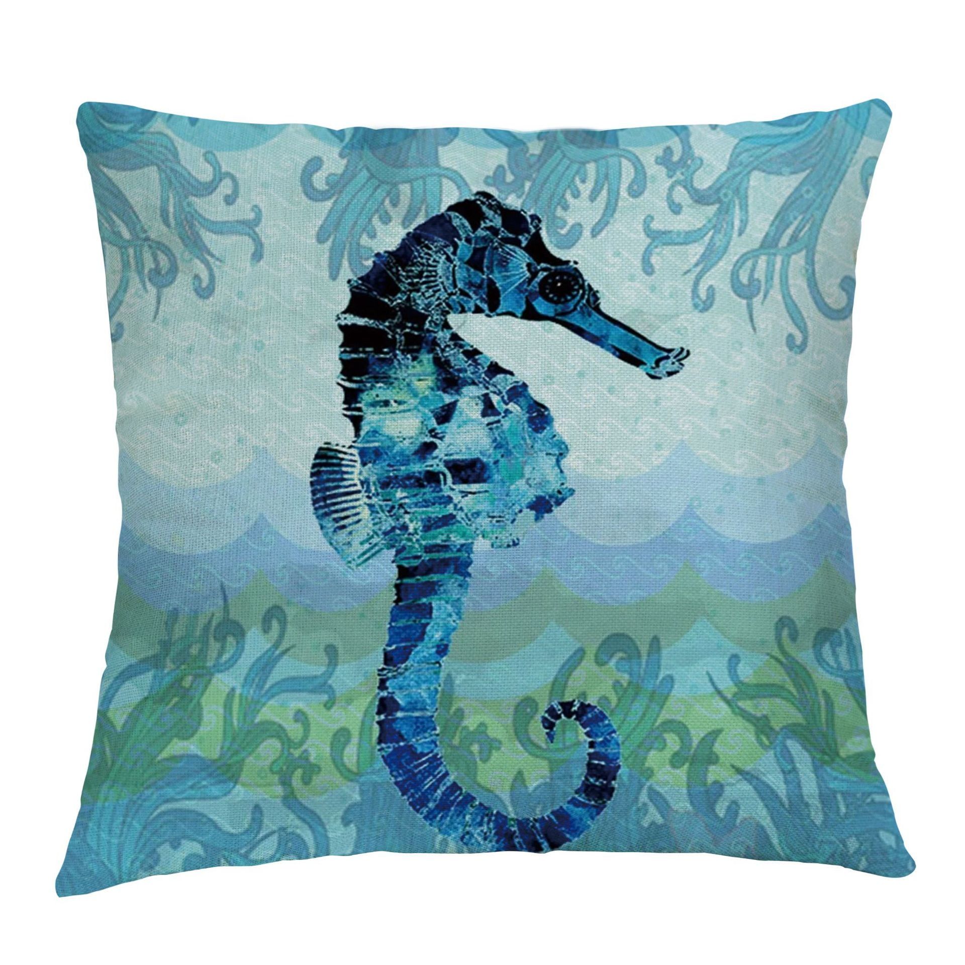 Coastal Decor Nautical Theme Throw Pillow Covers 18X18Inch,Outdoor ... with regard to How to Choose the Perfect Aquatic-Themed Decorative Pillow