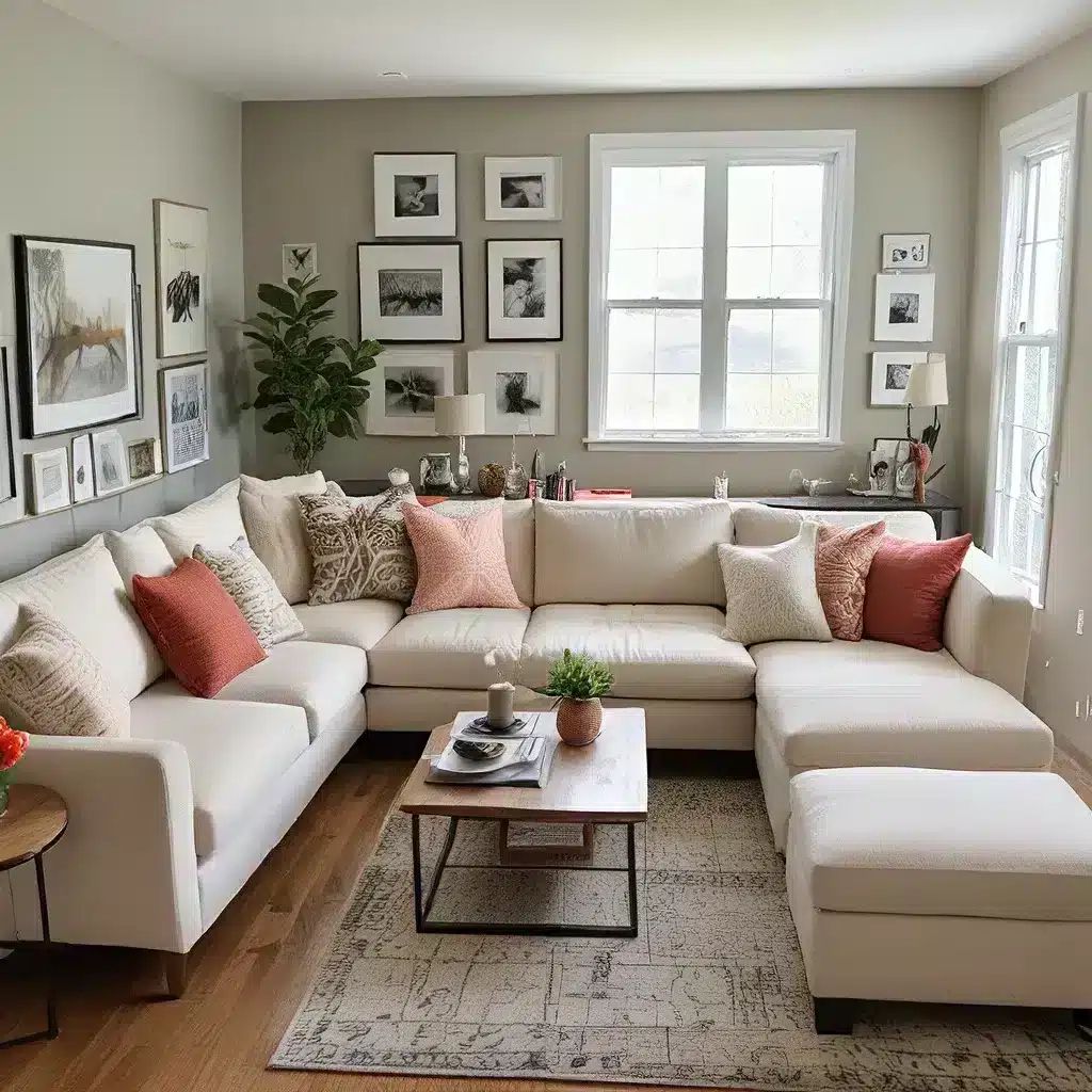 Custom Sectional Tricks For Small Space Living - Sofaspectacular within Modway Clearwater 6-Piece Wood Fabric Outdoor Sectional Sofa In Gray/Light Brown