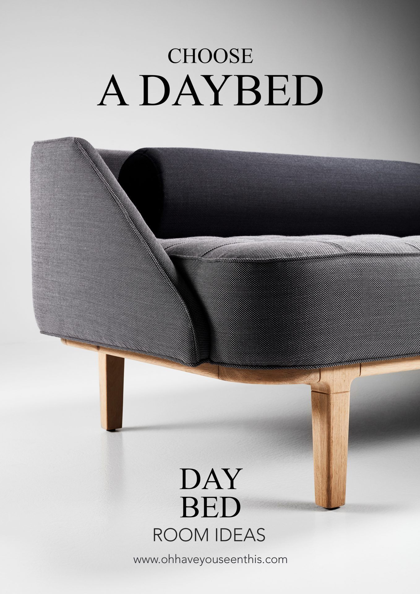 Daybed Room Ideas - The Good Luck Duck pertaining to Style2 Twinxl Contrast Trim Daybed Mattress Bolster Back Cover Ad109