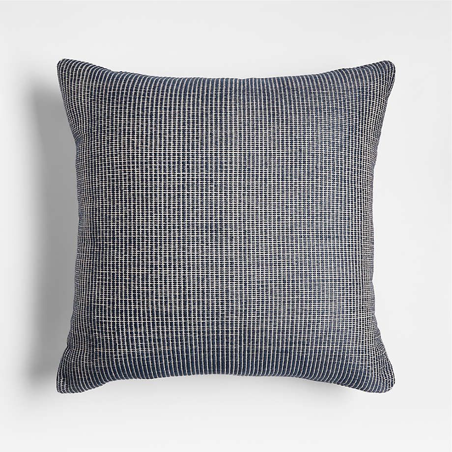Deep Indigo Blue 20"X20" Soft Textured Indoor/Outdoor Throw Pillow ... with regard to Practical applications of ombre indigo indoor outdoor pillows in modern spaces