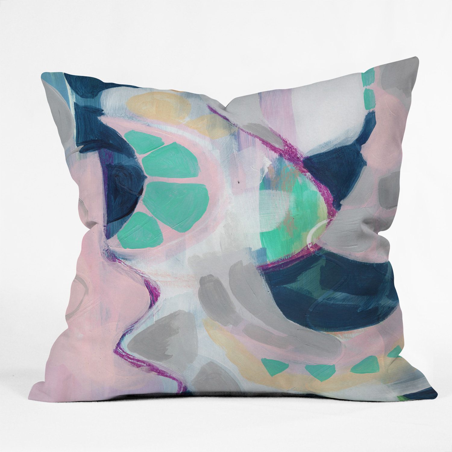 Deny Designs Laura Fedorowicz Take Me Places Indoor/Outdoor Throw ... for Laura Fedorowicz Greenery Outdoor Throw Pillow