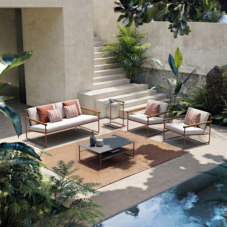 Design Inspiration: Creating A Modern Outdoor Oasis With Contemporary ... inside Creating an Outdoor Oasis with a Cove White Upholstery Sofa