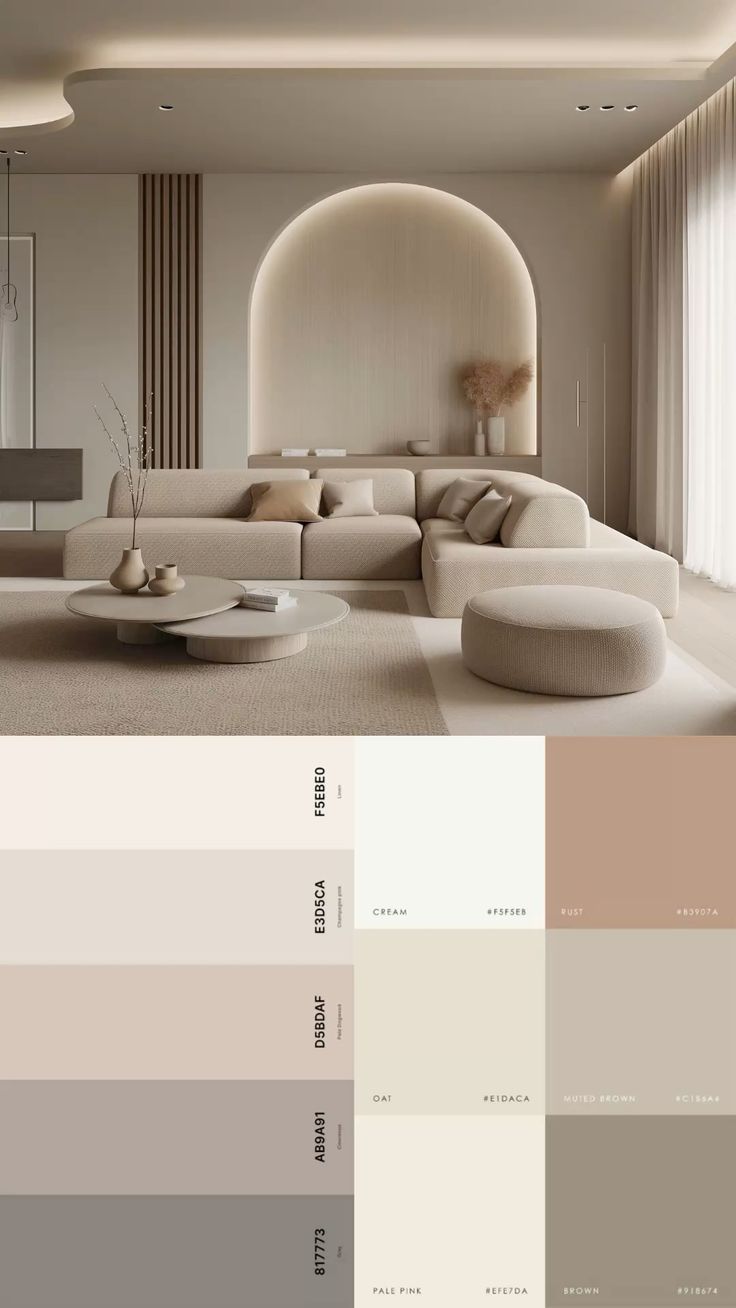 Enhancing Home Interiors With Beige Pantone Style Design In 2025 ... with Sunny Isles Sofa Beige