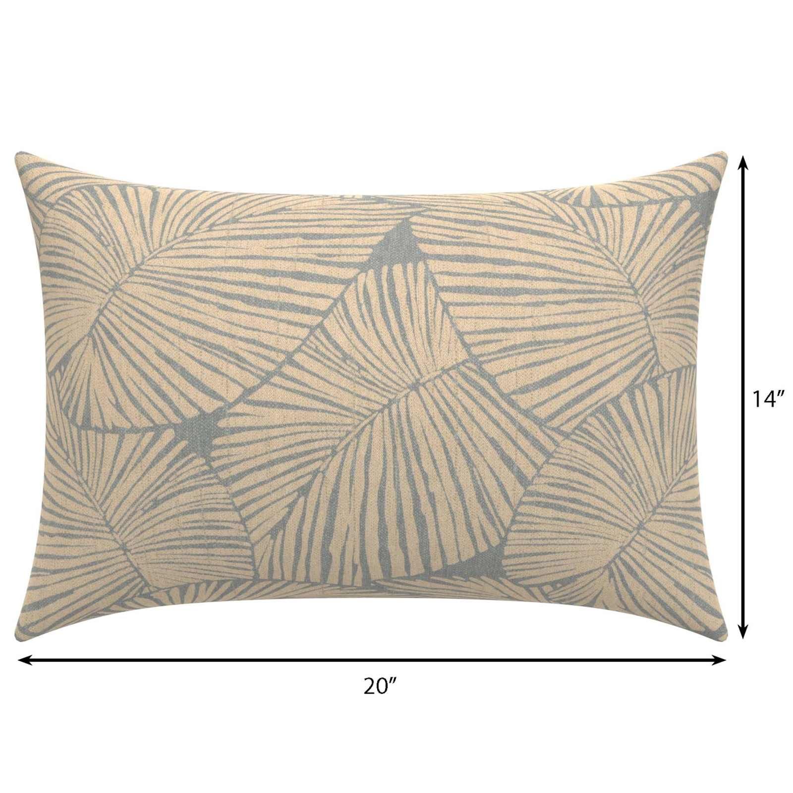 Found &amp; Fable Talia Palm Lumbar Outdoor Throw Pillow, 14X20 | At Home with regard to Real User Insights on Palm Tiger 14x20 Pillow Comfort and Longevity