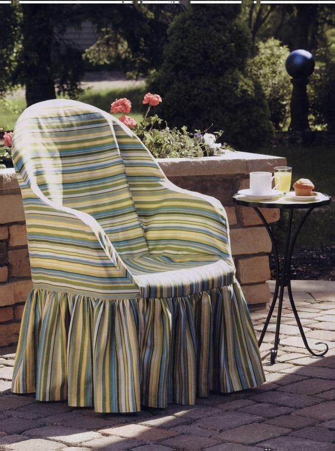 Free Pattern For Resin Chair Slip Cover. Sewing For Outdoor Spaces ... for The science behind slip cover materials for outdoor furniture