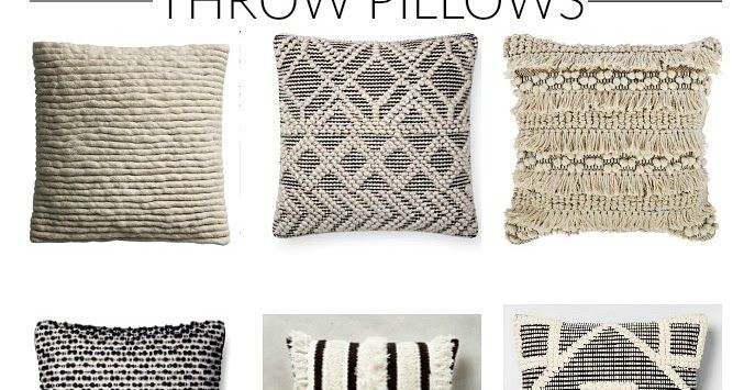 Friday Favorites: The Best Textured Throw Pillows | Little House Of ... intended for Exploring Textural Choices in Modern Outdoor Pillow Design