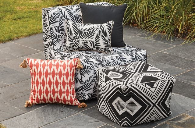 Guide To Choosing The Best Patio Cushions | Rona inside Sunbrella Canvas Natural Outdoor Corded Cushion Set, 22"X22"