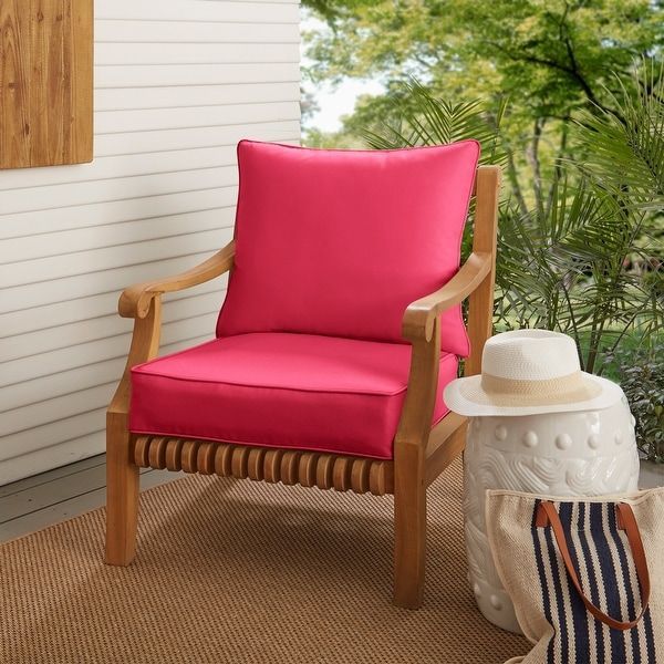 Hot Pink Sunbrella Outdoor Pillow And Cushion Set with regard to Sunbrella Canvas Hot Pink Outdoor Pillows, Set Of 2, 12X18
