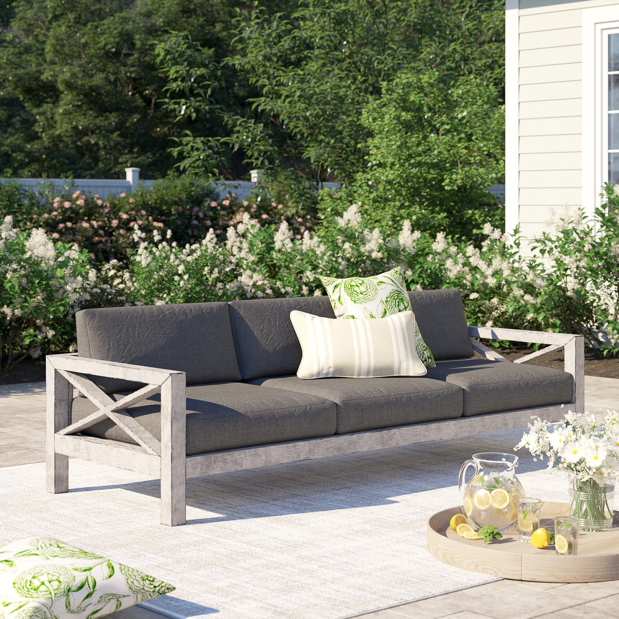 How To Choose Patio Sofas &amp; Sectionals - Foter throughout How to Choose the Perfect Redondo Sunbrella Upholstered Outdoor Sofa for Your Space